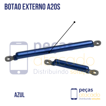 BE-0037 BOTÃO EXTERNO POWER E VOLUME SAMSUNG A20S (SM-A207) AZUL