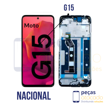S-0413 FRONTAL MOTOROLA MOTO G15 (XT2521) COM ARO ORIGINAL NACIONAL