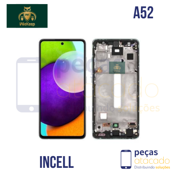 S-0922 FRONTAL SAMSUNG A52 | A52S COM ARO PRETO INCELL WE KEEP