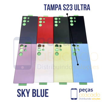 N-0067 TAMPA TRASEIRA SAMSUNG S23 ULTRA (SM-S918) SKY BLUE