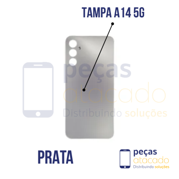 N-0108 TAMPA TRASEIRA SAMSUNG A14 5G (SM-A146M) PRATA