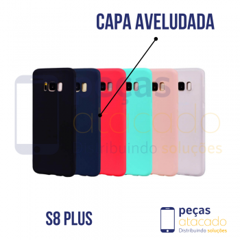 CAPA AVELUDADA SAMSUNG S8 PLUS