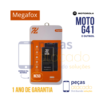 BA-0091 BATERIA MEGAFOX MOTOROLA MOTO G41 (XT-2167) G32 (XT2235) (NC50) (1 ANO DE GARANTIA)