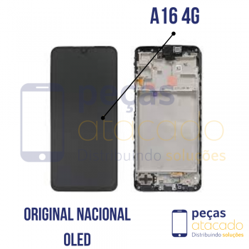 S-1003 FRONTAL SAMSUNG A16 4G (SM-A165F) (SM-165M)  COM ARO NACIONAL OLED