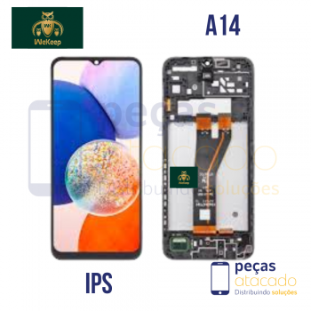 S-0748 FRONTAL SAMSUNG A14 4G (SM-A145) COM ARO WE KEEP IPS