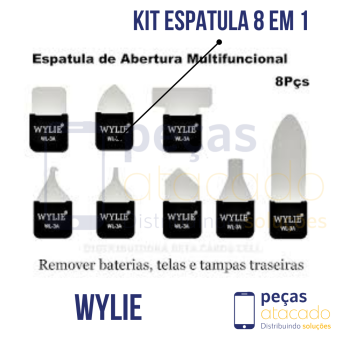 KIT ESPATULA PROFISSIONAL 8 EM 1 WYLIE WL-3A