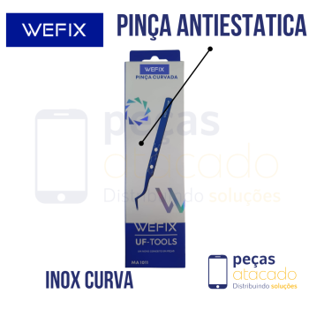 PINÇA ANTIESTATICA INOX CURVA WEFIX