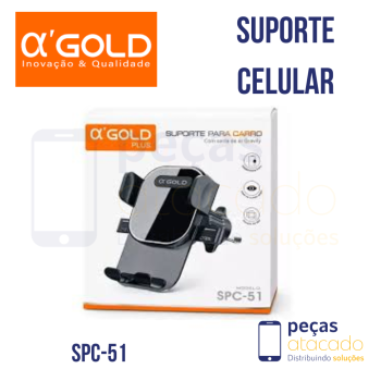 SUPORTE CELULAR SAIDA DE AR CARRO SPC-51 A'GOLD