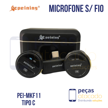 MICROFONE LAPELA PAINING PARA TIPO C MAGNÉTICO (PEI-MKF11)