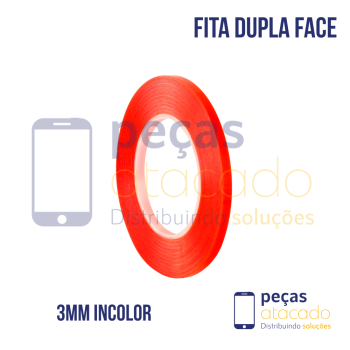 FITA DUPLA FACE 3MM (INCOLOR)