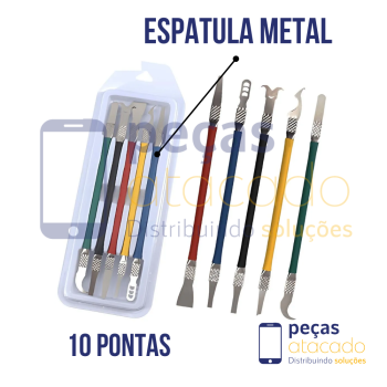 ESPATULA METAL REMOÇÃO DE COMPONENTES (10 PONTAS)