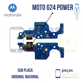 SB-0003 SUB PLACA CONECTOR MOTOROLA MOTO G24 POWER XT2425 ORIGINAL NACIONAL