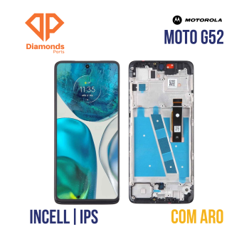 FRONTAL MOTOROLA MOTO G52 (XT2221) COM ARO INCELL DIAMONDS IPS