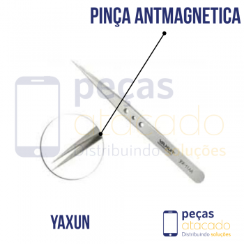 PINÇA ANTI-MAGNÉTICA INOX RETA YAXUN YX-11AS