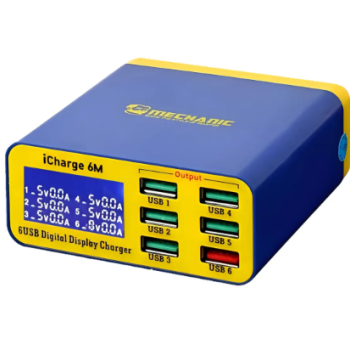TESTE AMPERÍMETRO CARREGADOR DE BANCADA USB FAST CHARGE QUICK CHARGE 3.0 MECHANIC ICHARGE 6M