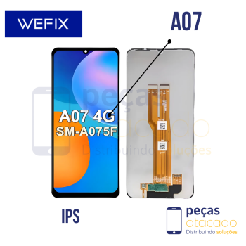 S-1281 FRONTAL SAMSUNG A07 SEM ARO PRETO WEFIX IPS