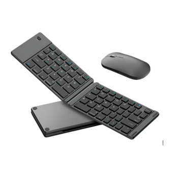 KIT TECLADO E MOUSE H`MASTON DOBRÁVEL SEM FIO (JP107)
