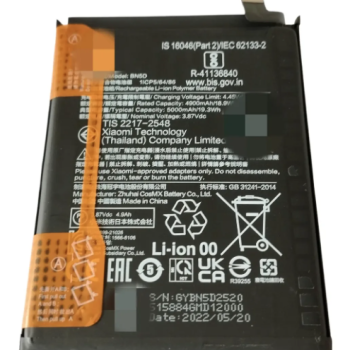 BA-0127 BATERIA 1 LINHA XIAOMI NOTE 11 4G (22011116G) NOTE 11S (22011116S) M4 PRO (2201117PG) (BN5D)