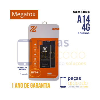 BA-0120 BATERIA MEGAFOX SAMSUNG A14 4G (SM-A14U) A04E (WT-S-W1) (EB-BA146) 1 ANO DE GARANTIA
