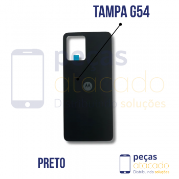 TAMPA TRASEIRA MOTOROLA MOTO G54 PRETO