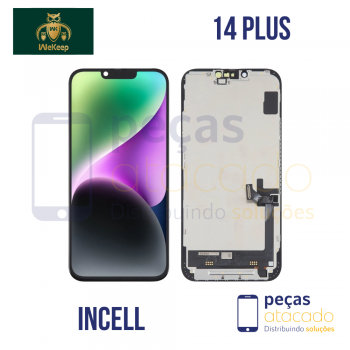 S-0977 FRONTAL IPHONE 14 PLUS PRETO SEM ARO WE KEEP INCELL IPS
