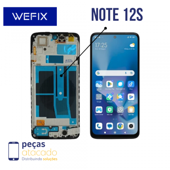 S-0754 FRONTAL XIAOMI REDMI NOTE 12S COM ARO PRETO OLED WEFIX