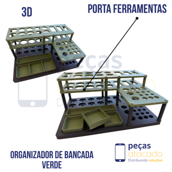 PORTA FERRAMENTAS 3D VERDE