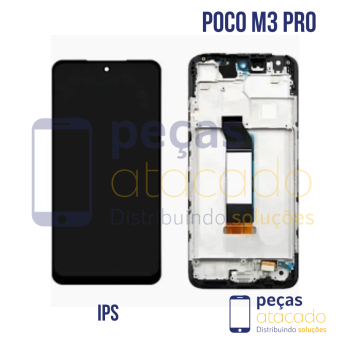 S-0084 FRONTAL XIAOMI POCO M3 PRO (M2103K19PG) COM ARO ORIGINAL CHINA IPS