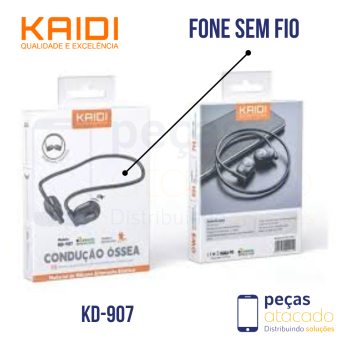 FONE DE OUVIDO SEM FIO KAIDI (KD-907)