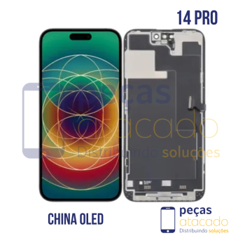 S-1209 FRONTAL IPHONE 14 PRO (A2650) SOFT ORIGINAL CHINA OLED (NAO PRECISA TROCAR EPROM)