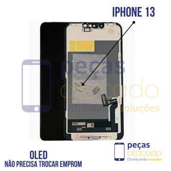S-1207 FRONTAL IPHONE 13 SOFT IC ORIGINAL CHINA  OLED (NAO PRECISA TROCAR EPROM)