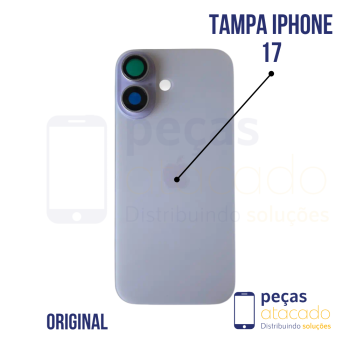 N-0267 TAMPA TRASEIRA COM SUPORTE E IMÃ IPHONE 17 (A3520) LAVANDA ORIGINAL