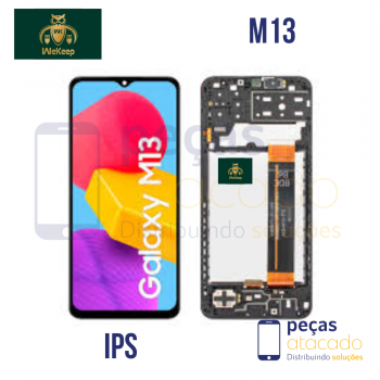 S-0104 FRONTAL SAMSUNG M13 4G (SM-M135) COM ARO WE KEEP IPS