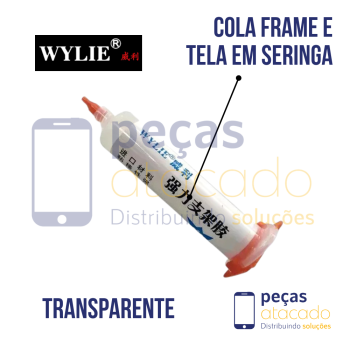 COLA FRAME E TELA SERINGA TRANSPARENTE WYLIE WL-675 WYLIE