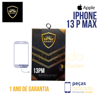 BA-0263 BATERIA SKAIKY IPHONE 13 PRO MAX (NAO PRECISA TROCAR EPROM) (1 ANO DE GARANTIA)