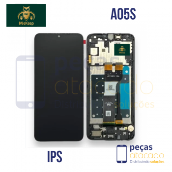 S-0717 FRONTAL SAMSUNG A05S (A057) COM ARO PRETO WE KEEP IPS