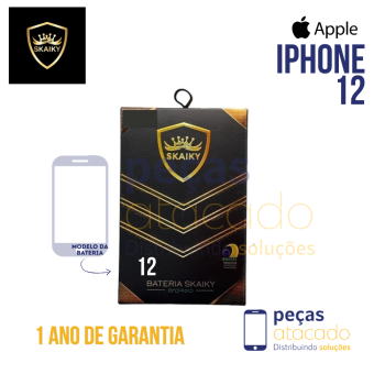 BA-0489 BATERIA SKAIKY IPHONE 12 | 12 PRO (NAO PRECISA TROCAR EPROM) (1 ANO DE GARANTIA)