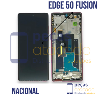 S-0164 FRONTAL MOTOROLA MOTO EDGE 50 FUSION 5G COM ARO AZUL NACIONAL AMOLED