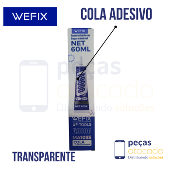 COLA ADESIVO 60ML T900S WEFIX INCOLOR (A9000)