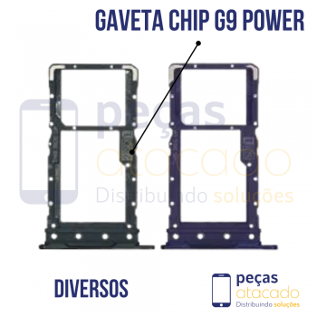 CH-0012 GAVETA DE CHIP MOTOROLA G9 POWER VERDE