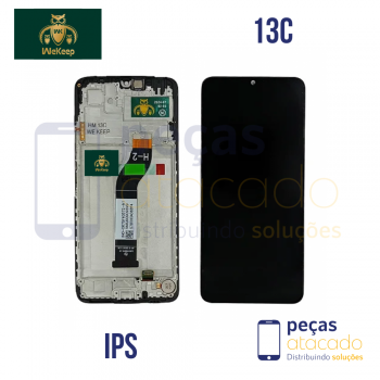 S-0438 FRONTAL XIAOMI REDMI 13C (22127PC95G) | POCO C65 COM ARO PRETO WE KEEP IPS