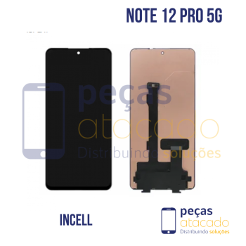 S-1284 FRONTAL XIAOMI NOTE 12 PRO 5G | POCO X5 PRO 5G | NOTE 12 PRO PLUS SEM ARO PRETO INCELL IPS
