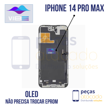 S-1214 FRONTAL IPHONE 14 PRO MAX (A2893) SOFT VIBE OLED (NAO PRECISA TROCAR EPROM)
