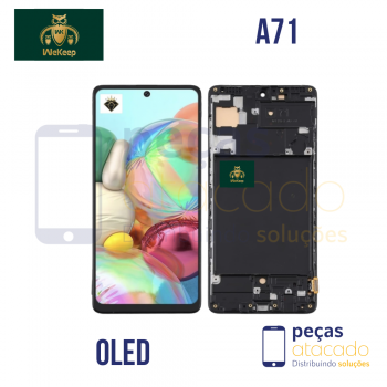 S-0077 FRONTAL SAMSUNG A71 (SM-A715) COM ARO WE KEEP OLED 1:1