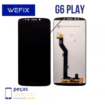 S-0232 FRONTAL MOTOROLA MOTO G6 PLAY | E5 SEM ARO PRETO WEFIX IPS