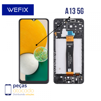 S-0881 FRONTAL SAMSUNG A13 5G (SM-A136) COM ARO WEFIX IPS