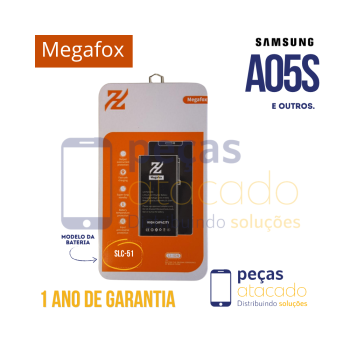 BATERIA MEGAFOX SAMSUNG A05S (SLC-51) 1 ANO DE GARANTIA
