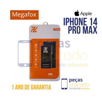 BATERIA MEGAFOX IPHONE 14 PRO MAX (NAO PRECISA TROCAR EPROM) (1 ANO DE GARANTIA)