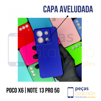 CAPA AVELUDADA XIAOMI POCO X6 - NOTE 13 PRO 5G