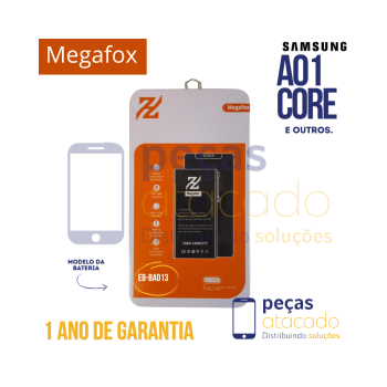 BA-0721 BATERIA MEGAFOX SAMSUNG A01 CORE (SM-A013) (EB-BA013) (1 ANO DE GARANTIA)